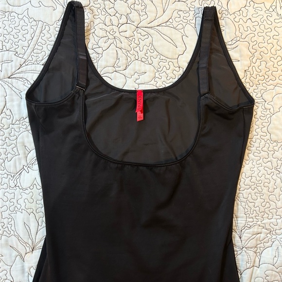 SPANX Slimplicity Slimming 990 Open Bust Full Slip w/Hook Panty ~ Black  Large - Picture 3 of 11